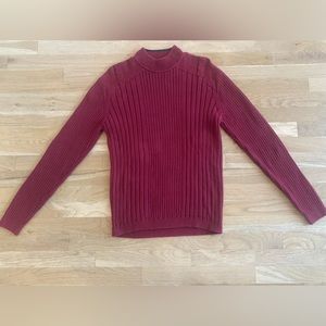 Claiborne Men’s deep red/burgundy crew neck sweater size L